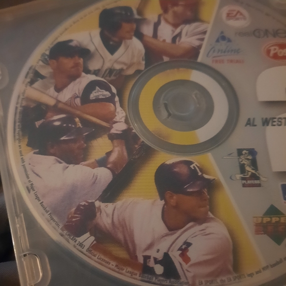 2003 Post MLB Baseball AL West CD #2 - EA Sports - Upper Deck CD-ROM W/Game - Picture 4 of 5